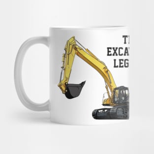 Funny Excavator Legend Heavy Equipment Operator Gift Mug